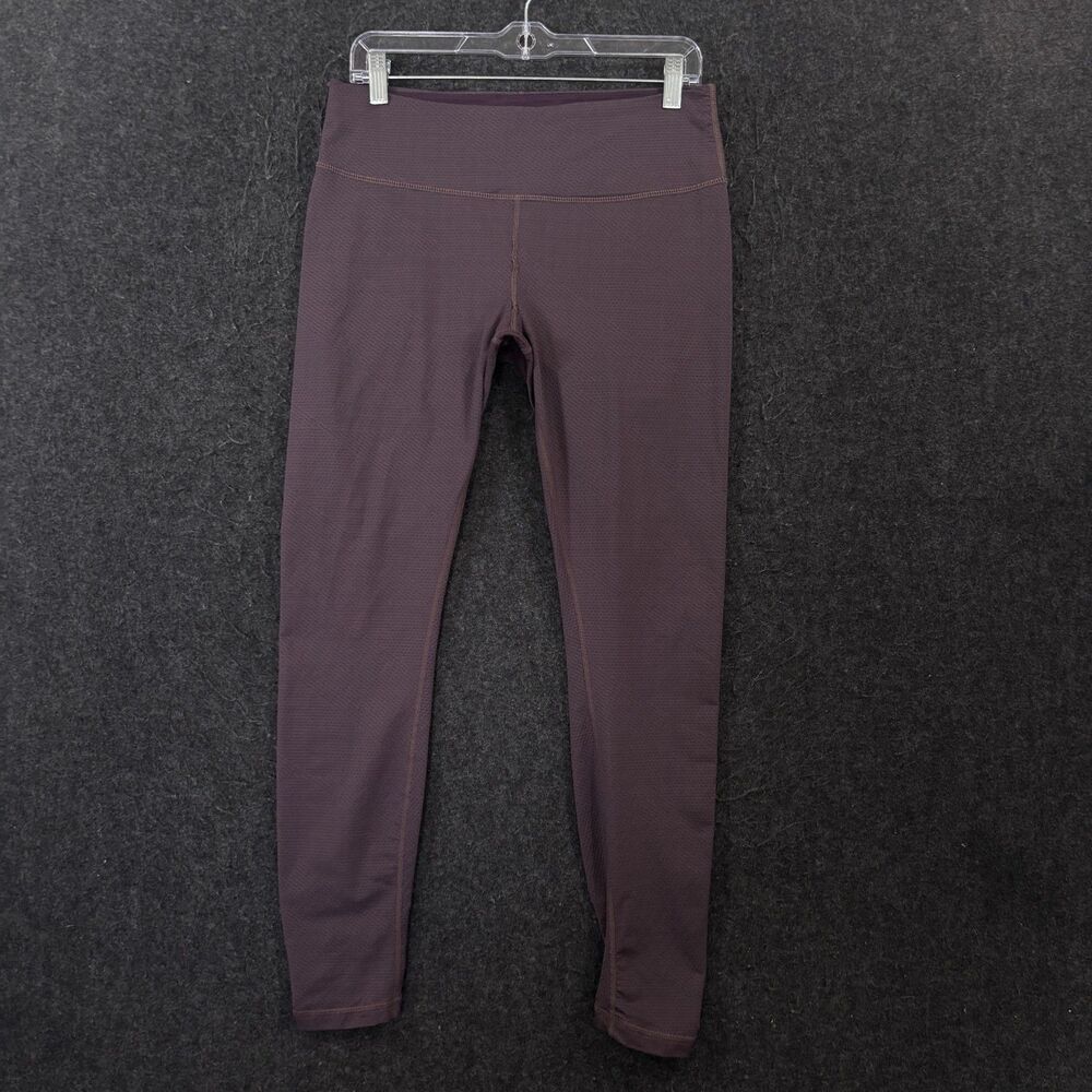 PrAna Misty Leggings Women's Large Purple Mid Rise Ankle Yoga Pants Stretch